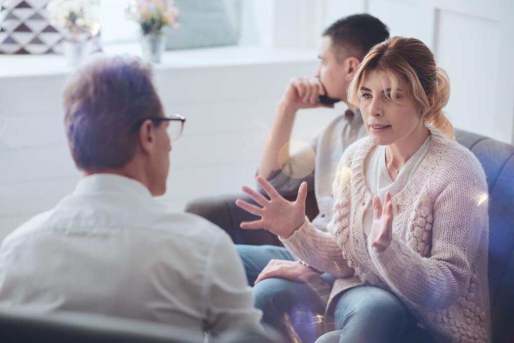 Lawyer Discussing With His Client